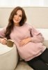 MijaCulture - 3 in 1 light super soft maternity and nursing sweatshirt Olivia M019 Pink